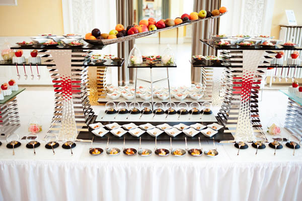Fingerfood Buffet mit hochwertigen Häppchen für Events